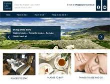 Tablet Screenshot of explorelakedistrict.co.uk